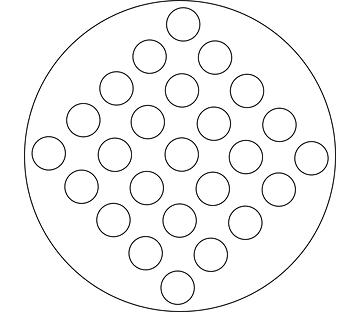 Rotated Square Tube Sheet Pattern